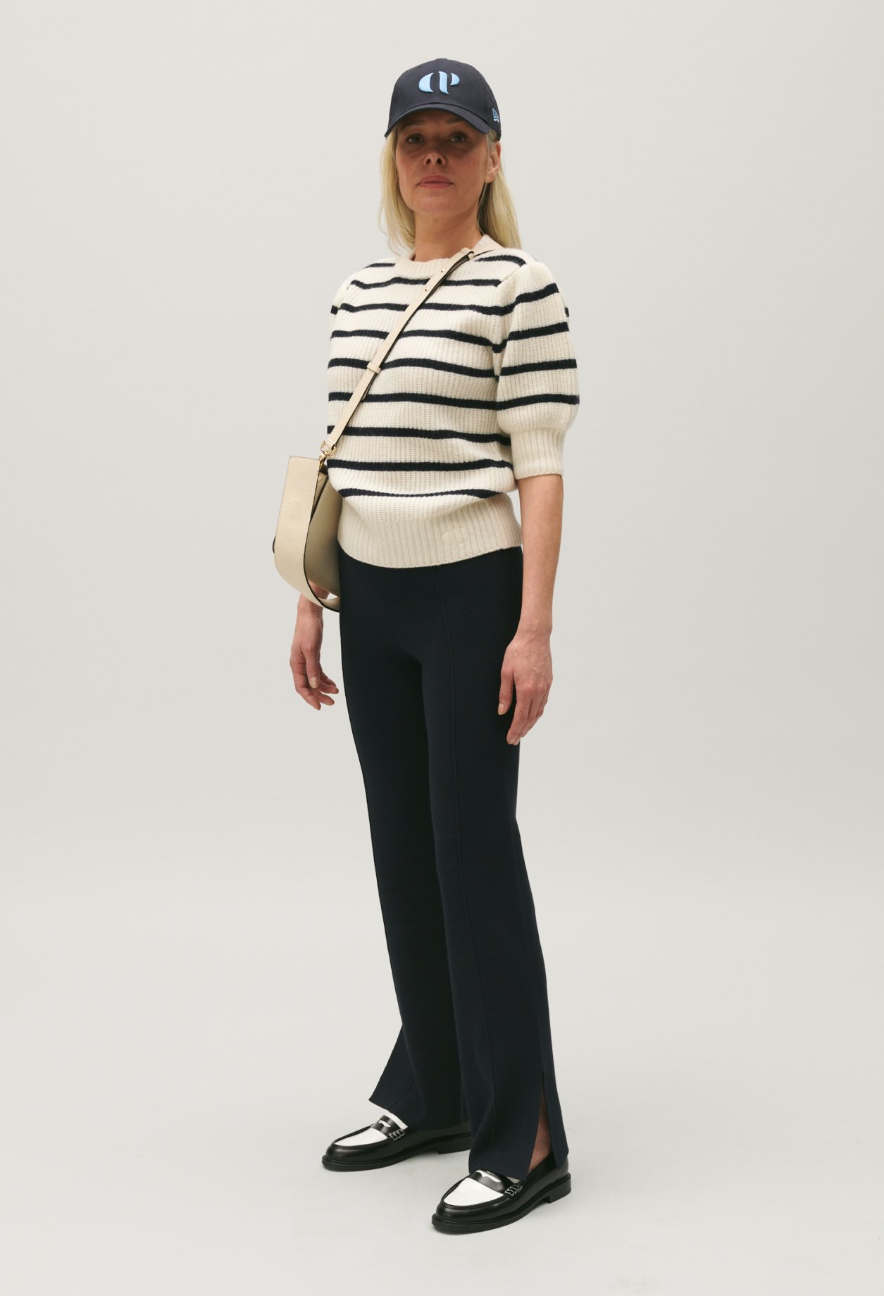 Pantalon droit fentes cheville