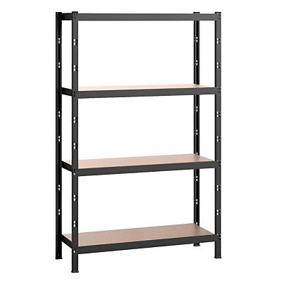 Étagère de garage grise 4 plateaux en bois Axiome L. 128 x P. 60x H. 193 cm
