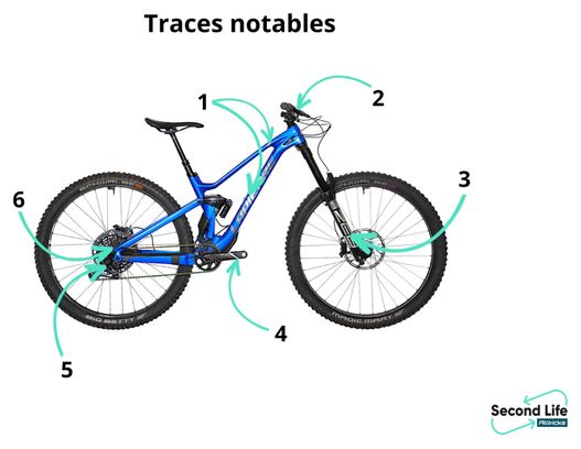 Produit Reconditionné - VTT Tout-Suspendu Lapierre Spicy CF Team Sram X01 Eagle 12V 29' Bleu 2023
