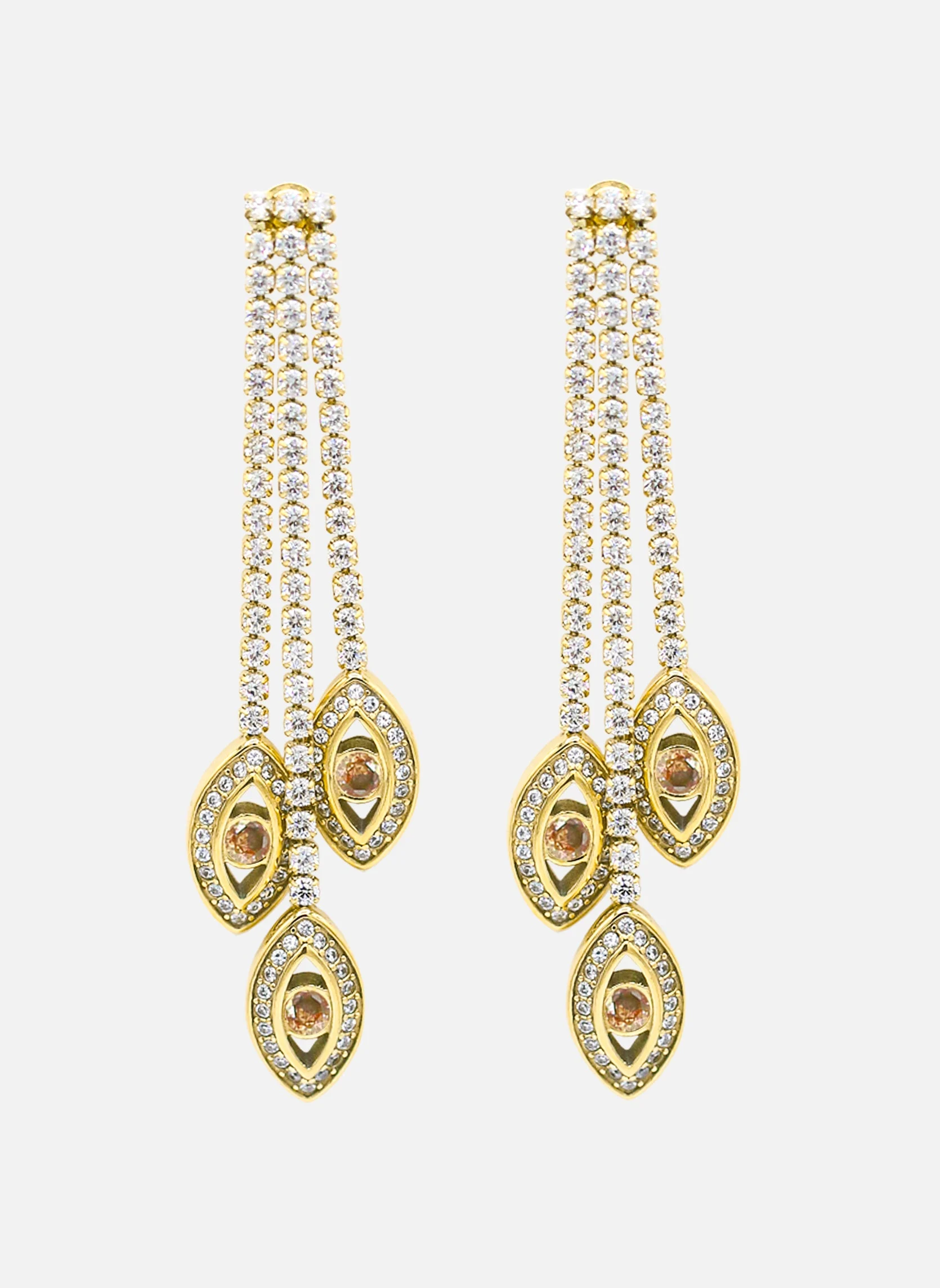 LUXOR - Boucles d'oreilles pendantes luxor | Jaune