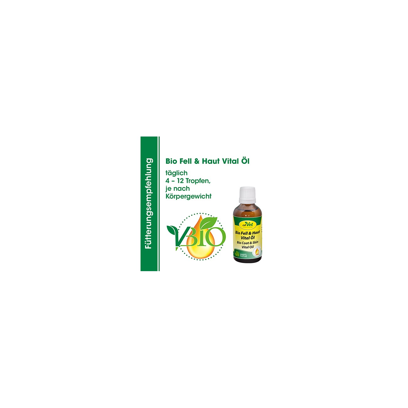 cdVet Bio Fell & Haut Vital Öl 50 ml