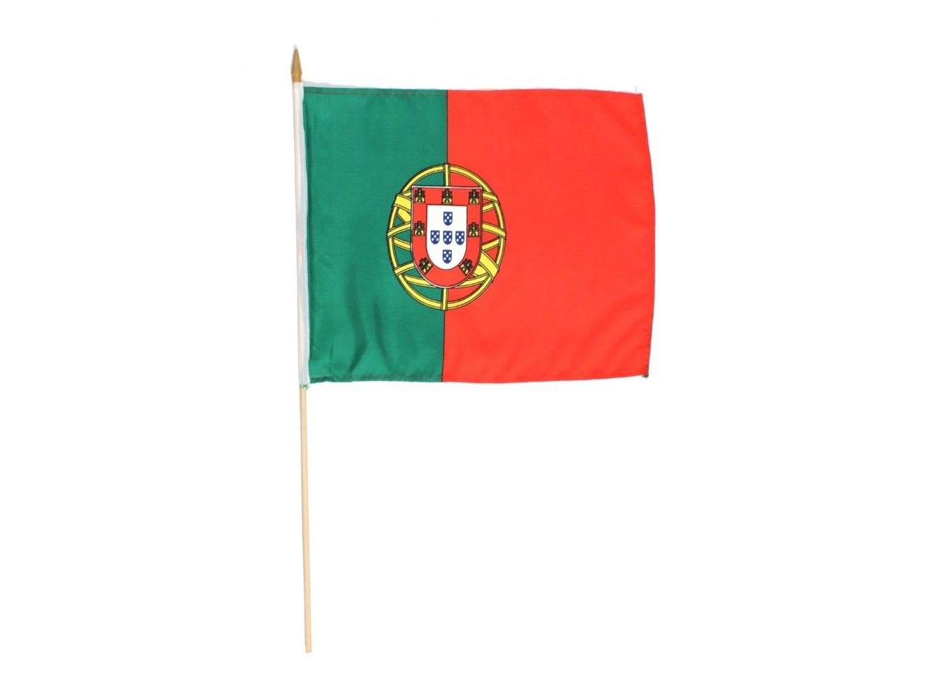 BANDEIRA DE PORTUGAL 30X45CM COM ASTE