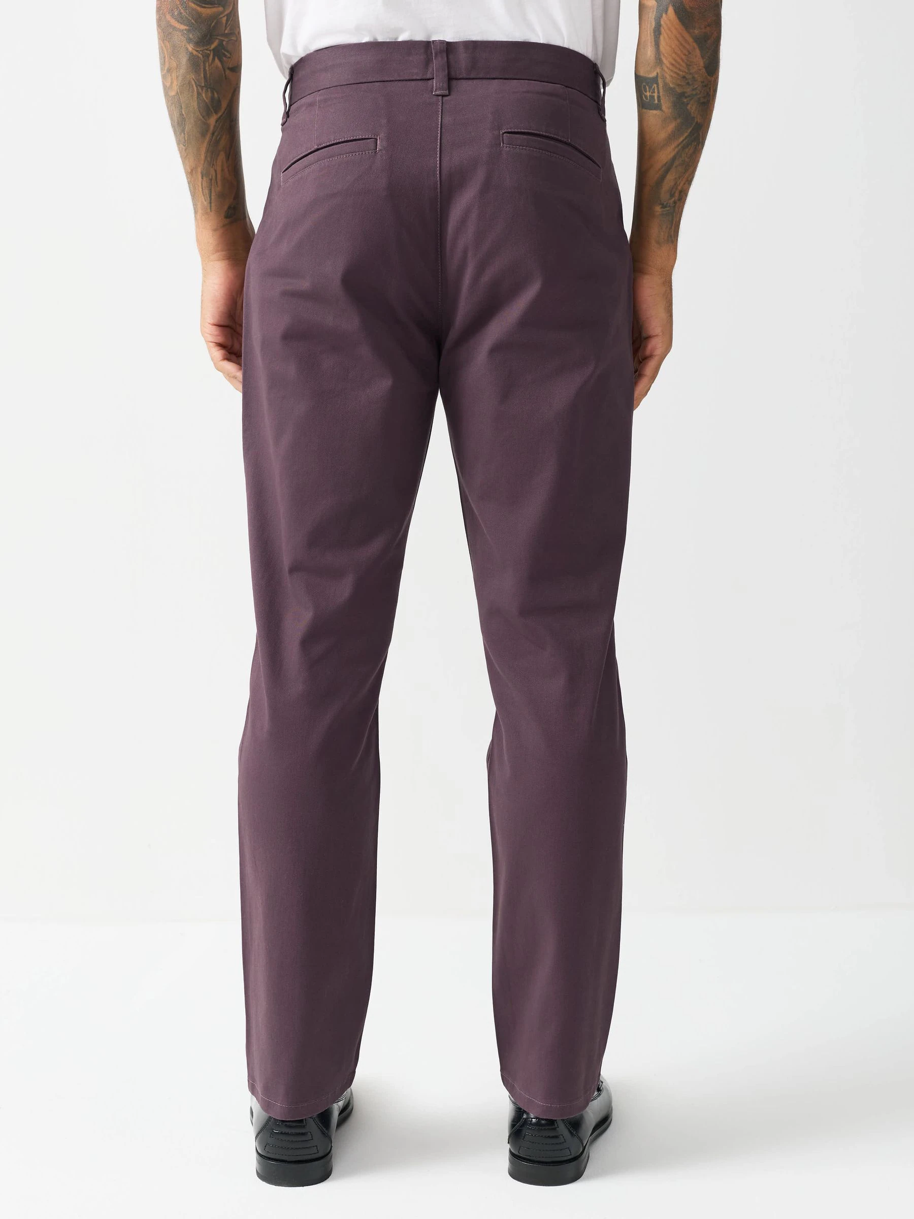 Paars - Slim Fit - Stretchy chino
