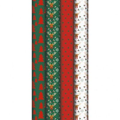 Clairefontaine Excellia Christmas - Papier cadeau - 70 cm x 2 m - flocons - différents modèles disponibles