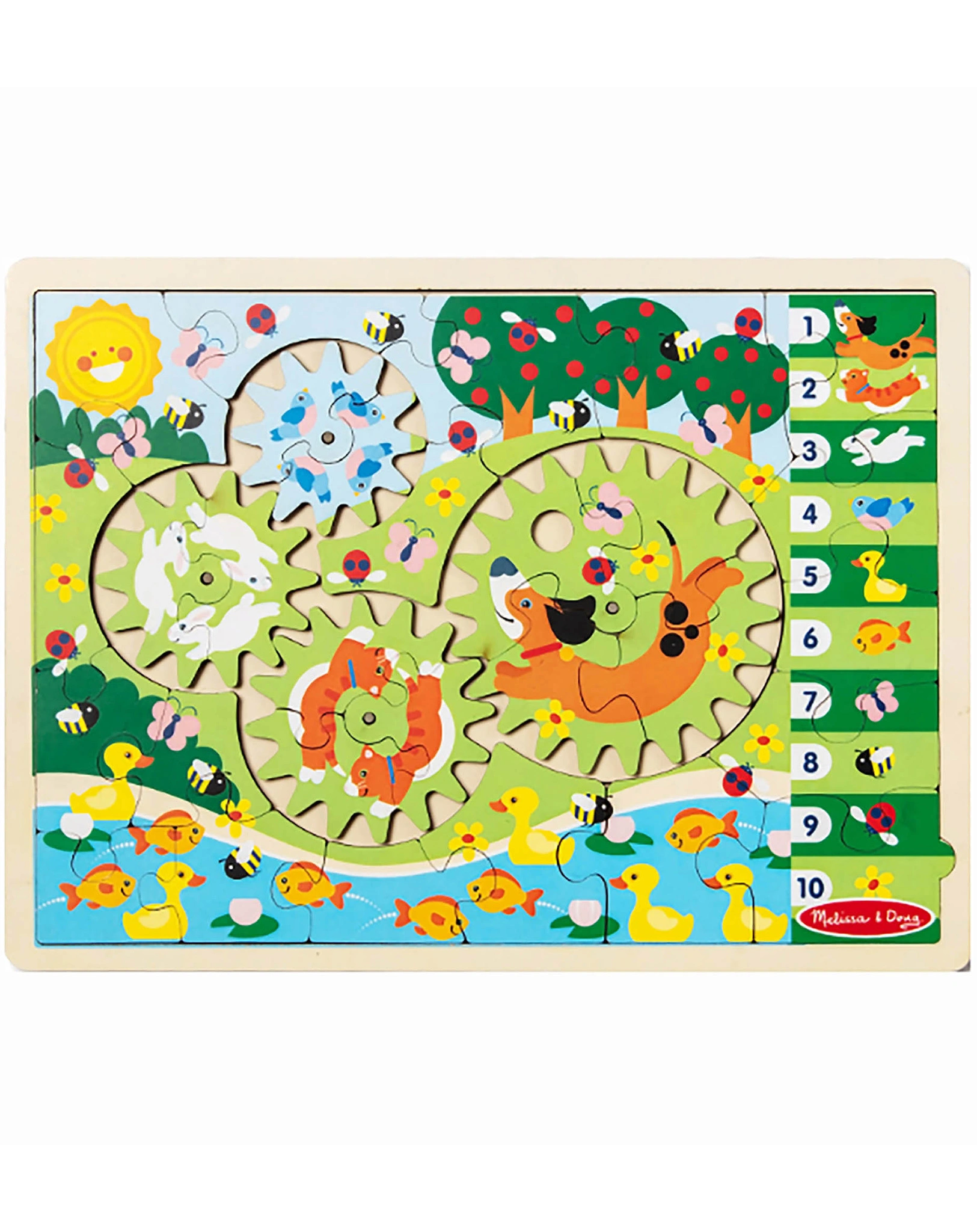 Zahnrad-Puzzle TIERJAGD 24-teilig