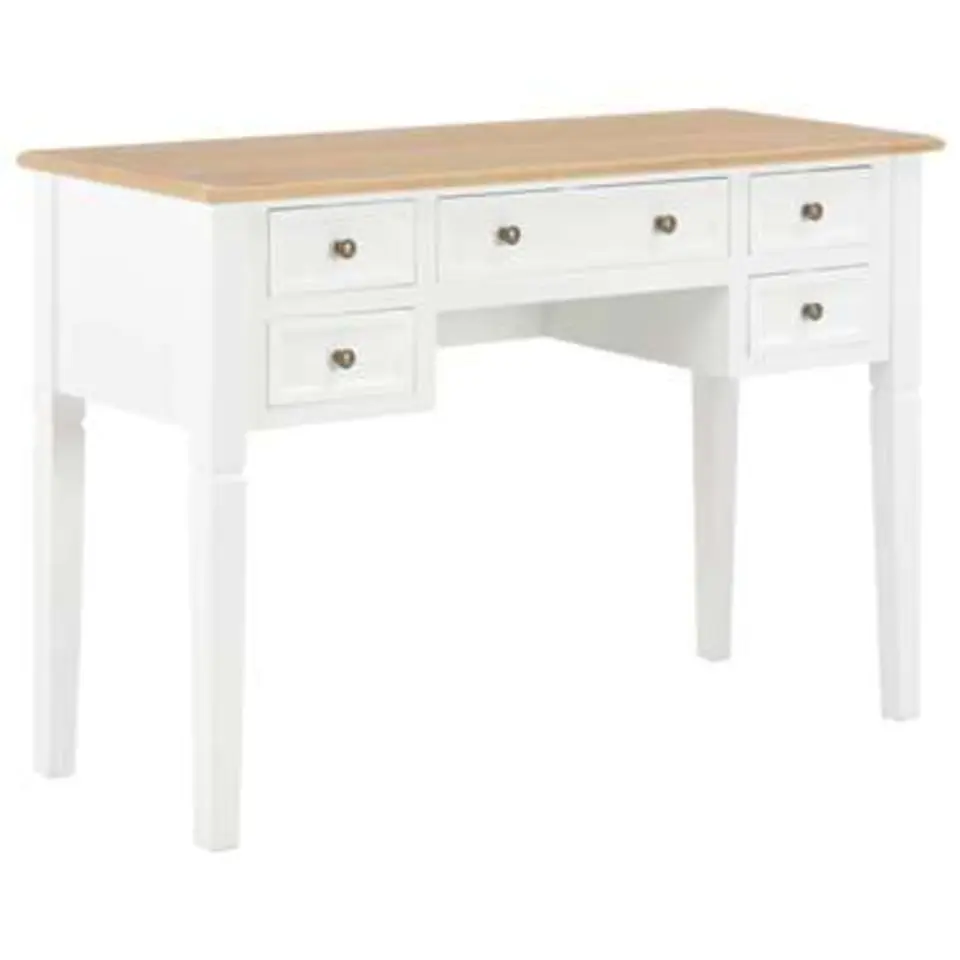 vidaXL - Bureau - Wit - Hout