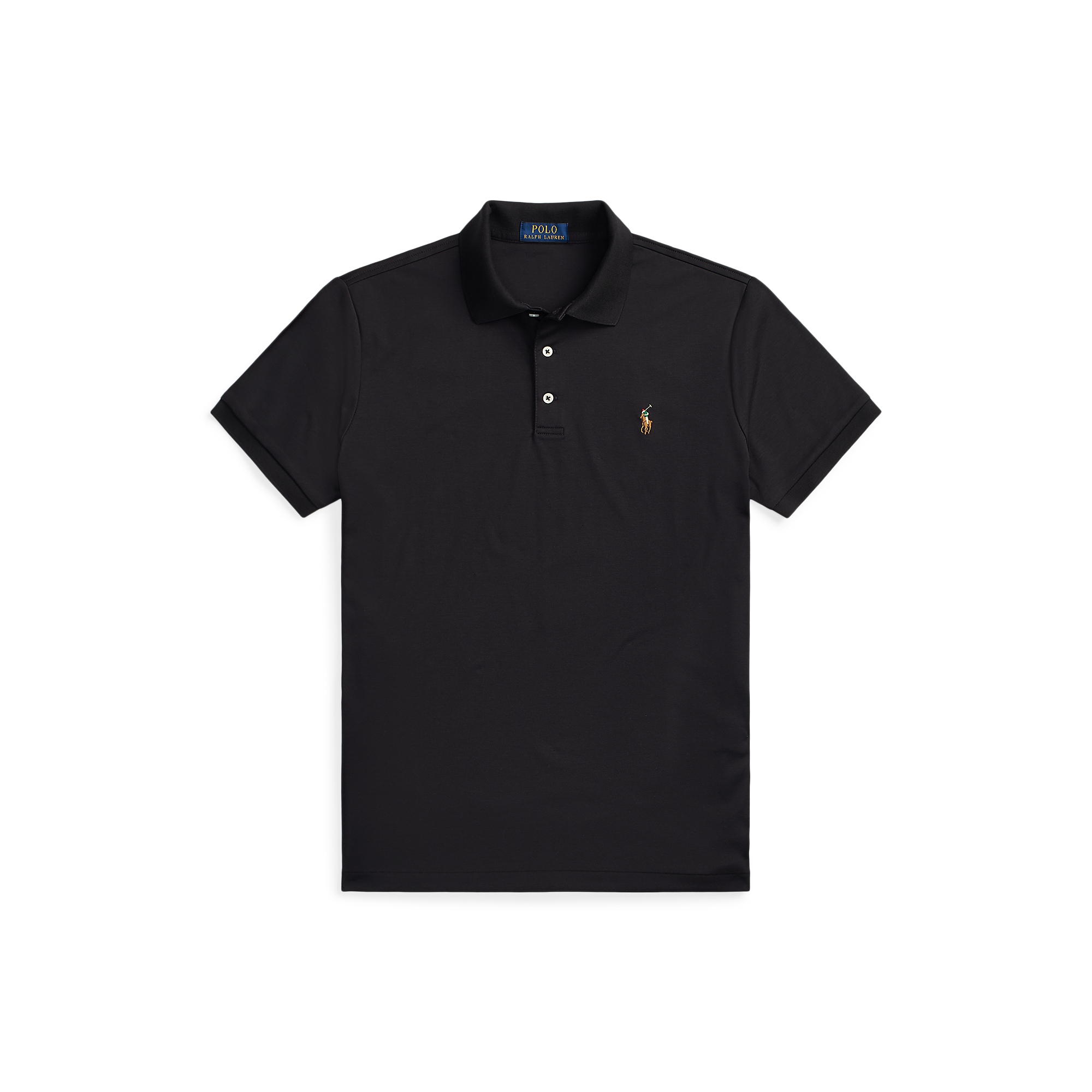 Polo slim-fit en coton | Noir