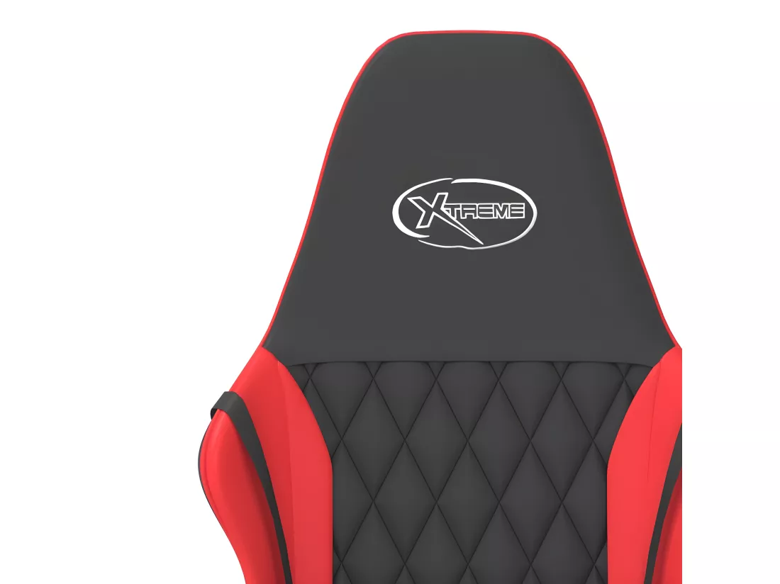 Chaise de jeu de massage Noir et rouge Similicuir