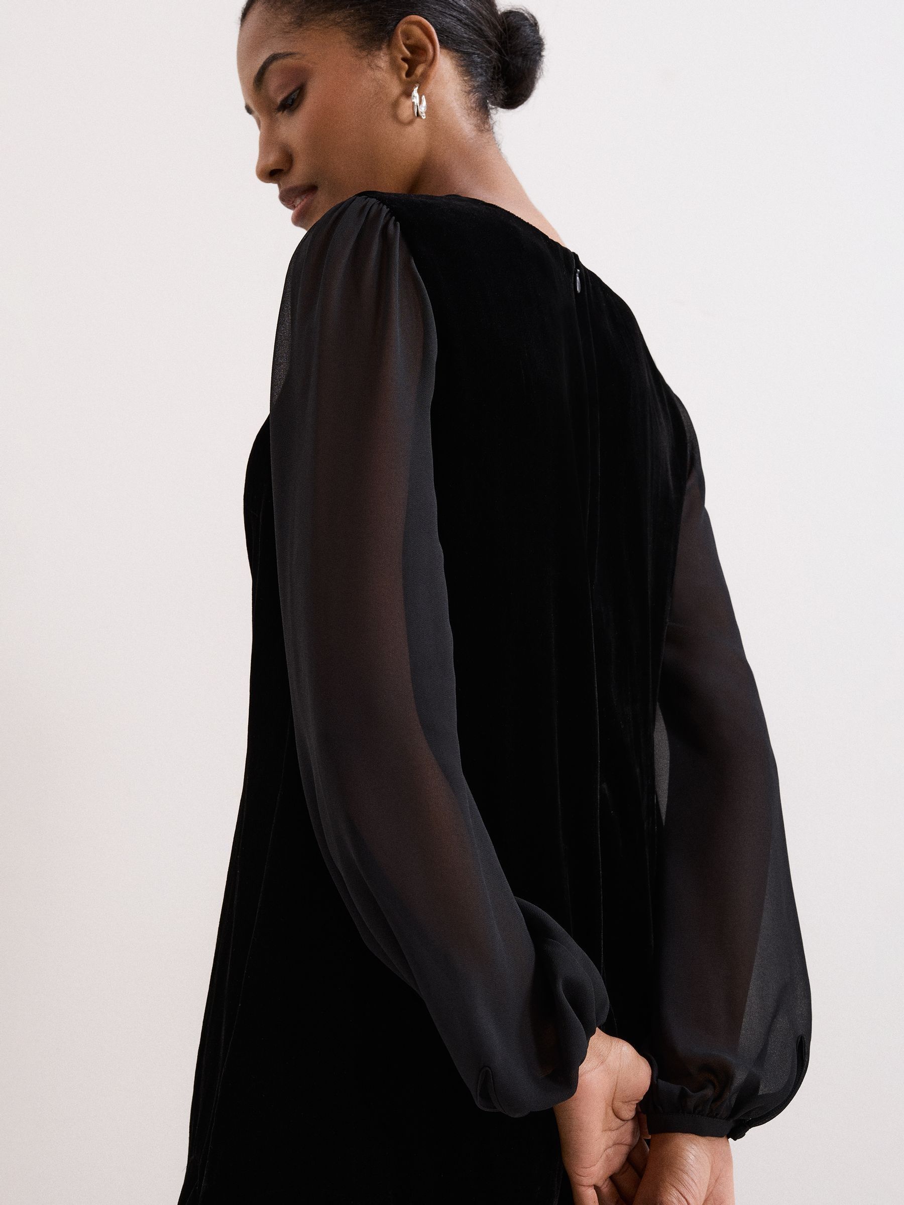 Phase Eight Velvet Swing Dress