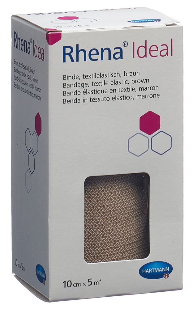 Rhena Ideal Elastische Binde 10cmx5m hautfarben 1 Stk