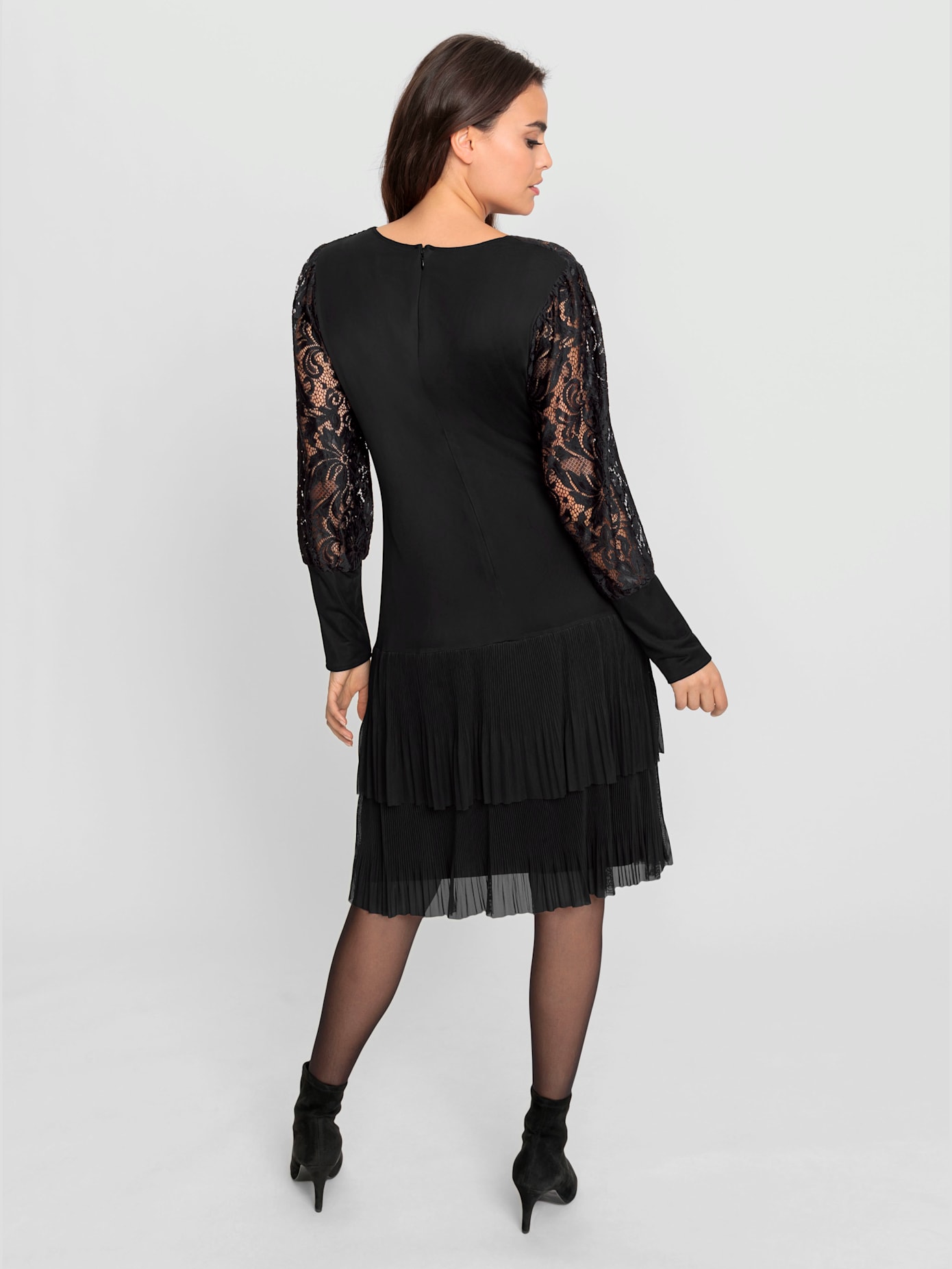 Robe partie jupe plissée