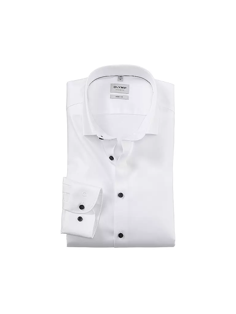 OLYMP LEVEL FIVE Hemd Body Fit  weiss