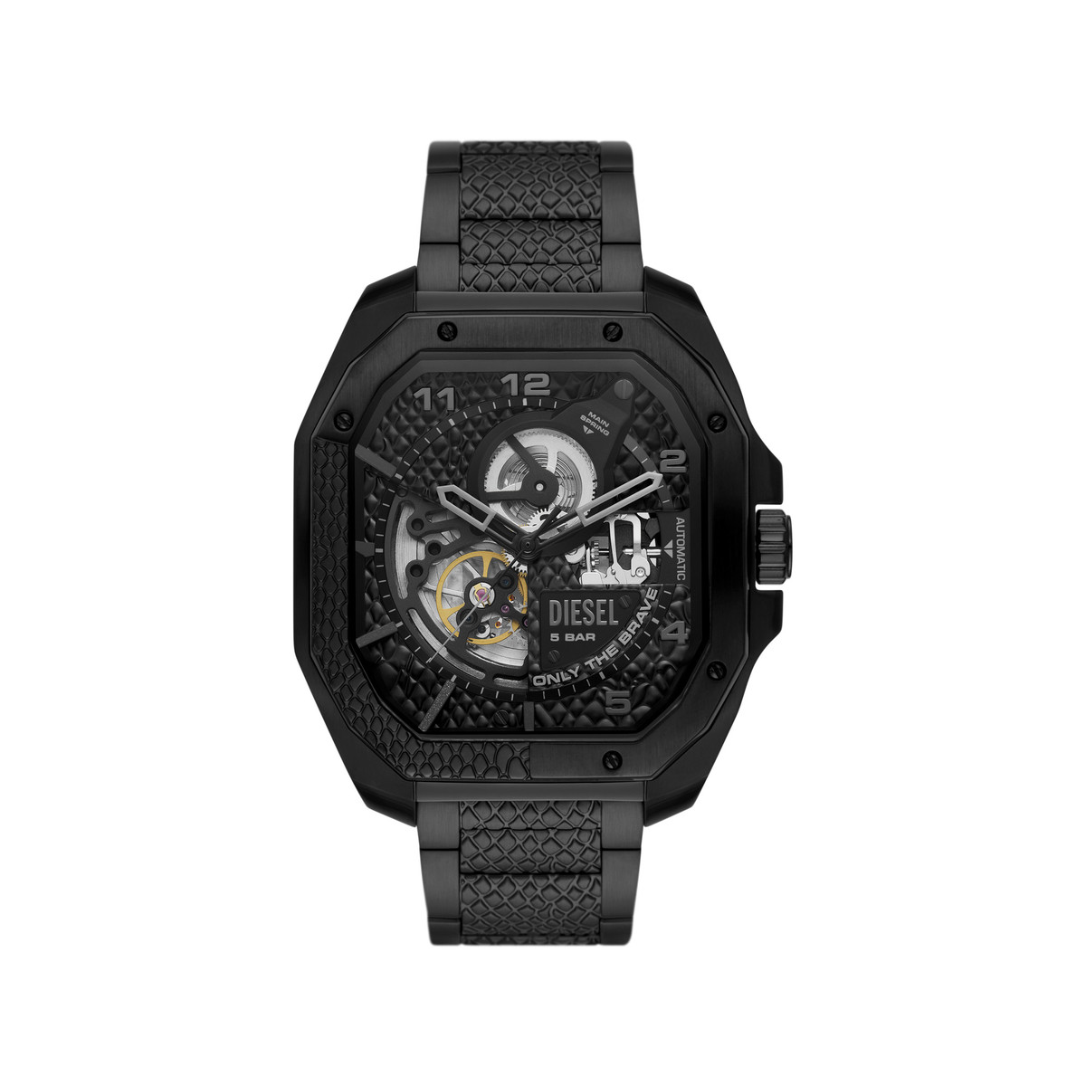 Montre DIESEL Flayed homme automatique acier noir