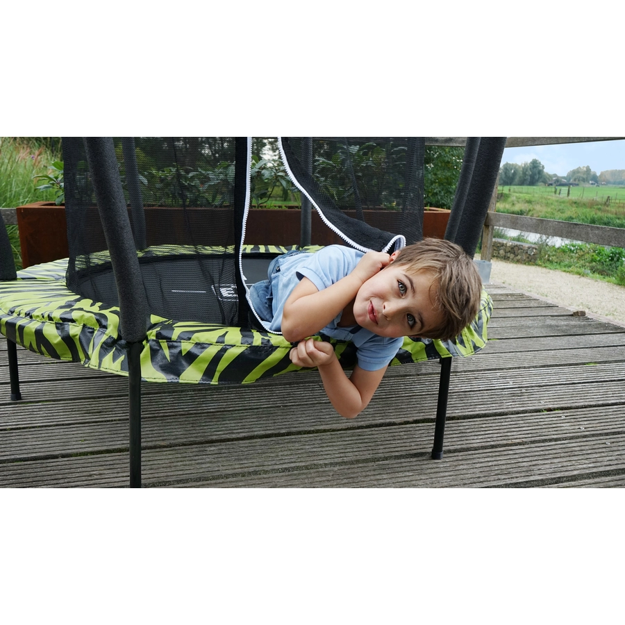 EXIT Tiggy junior Trampolin mit Sicherheitsnetz ø140 cm, schwarzgrün