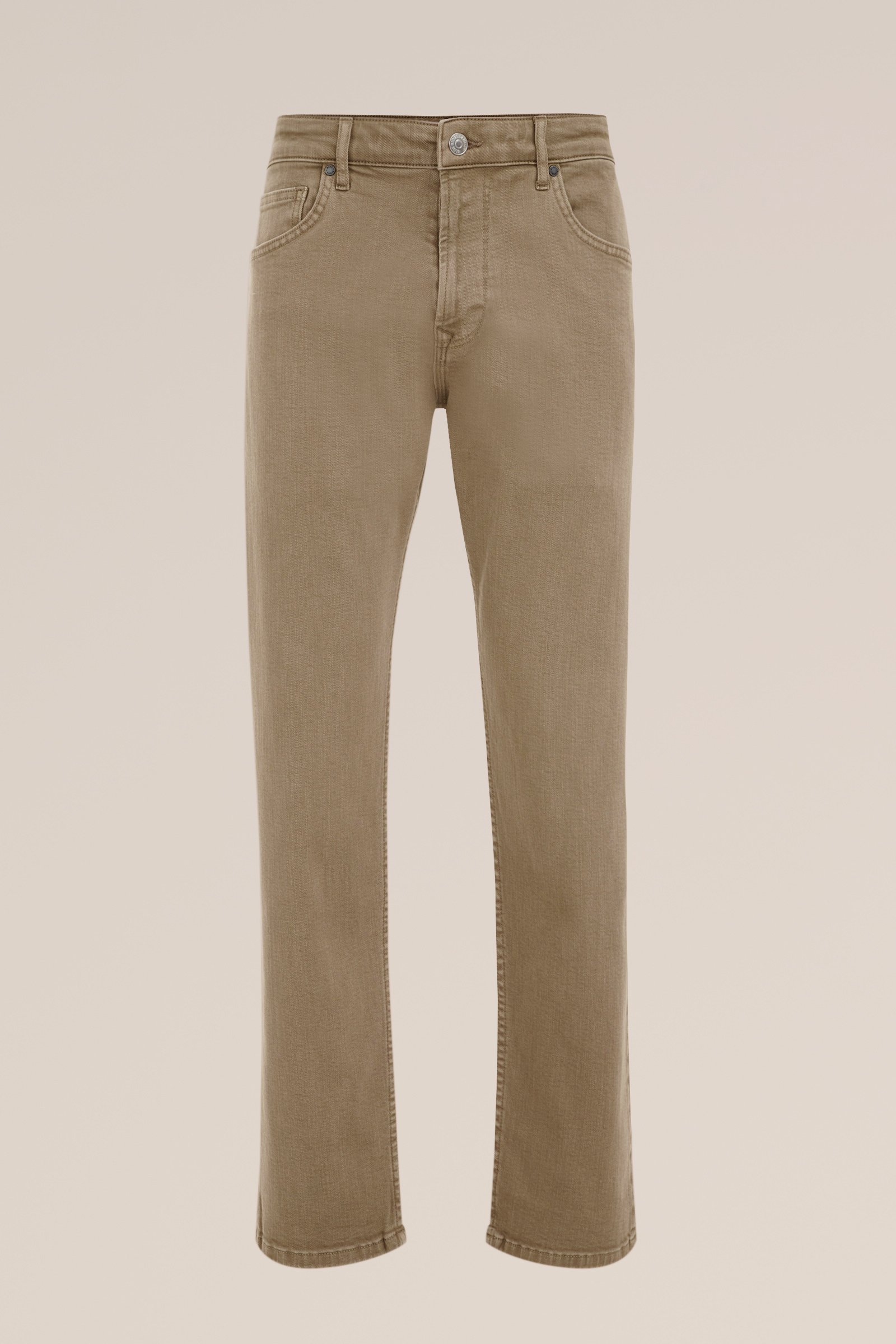 regular fit jeans met medium stretch Blue Ridge Grijsgroen