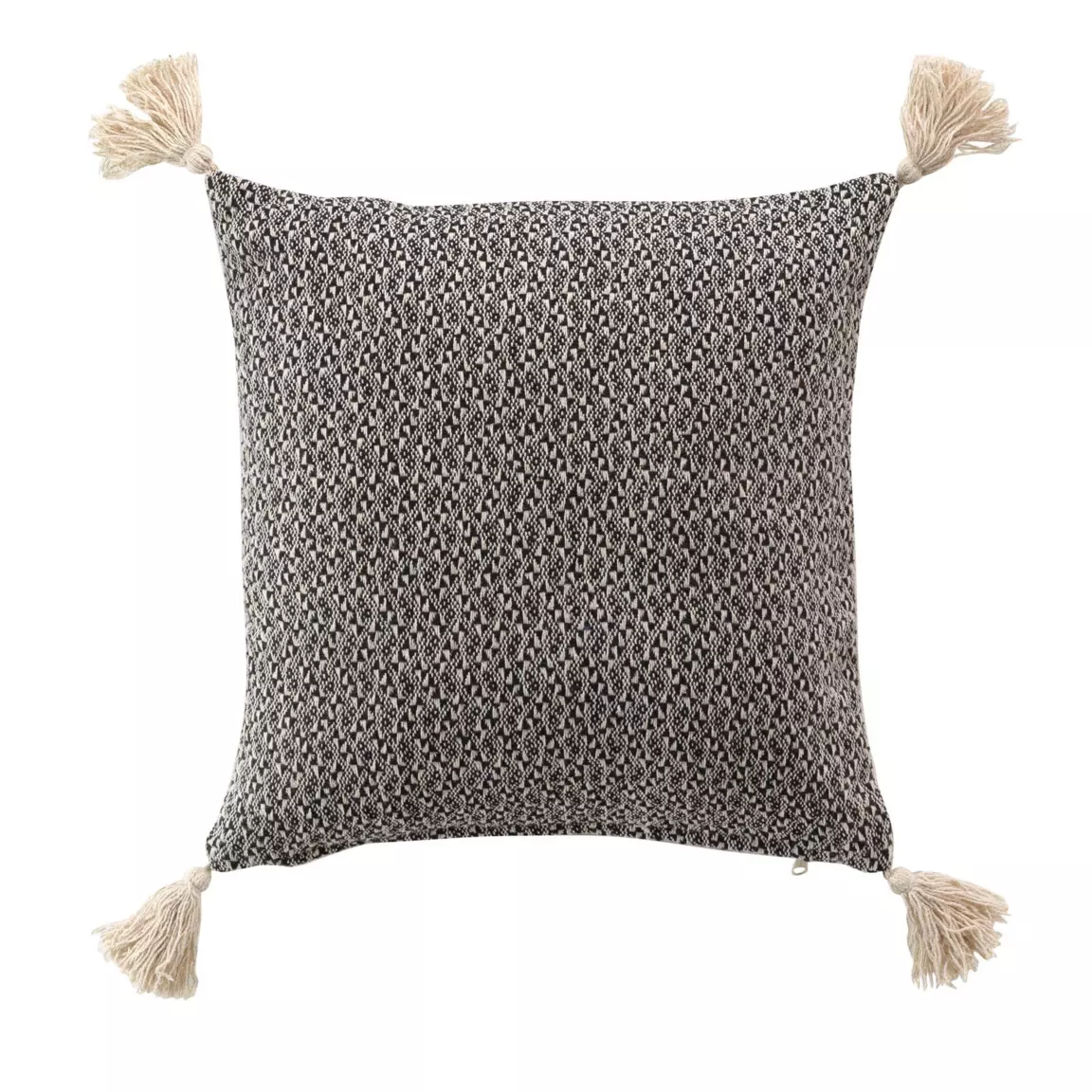 Coussin carré coton (40 x 40 cm) Junon Noir