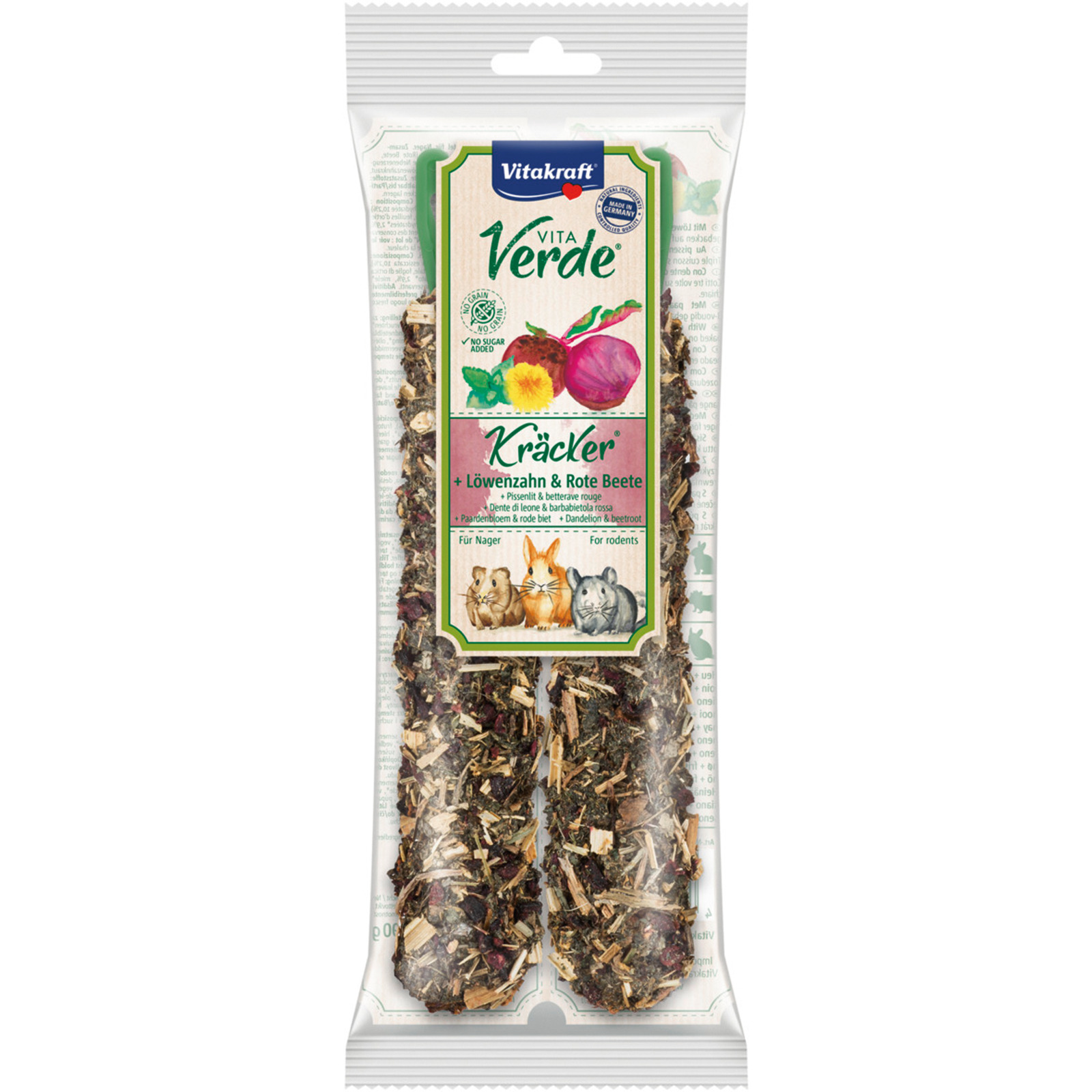 Vitakraft VitaVerde Kräcker Löwenzahn & Rote Beete 2 Stück