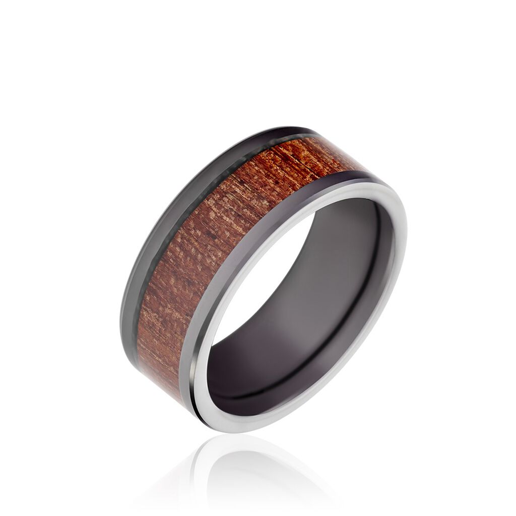 Bague Acier Noir Jakub