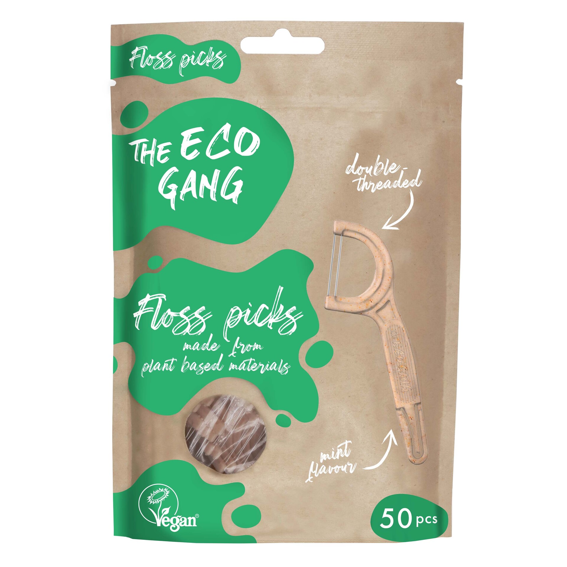 The Eco Gang Floss Picks Normal 50stk