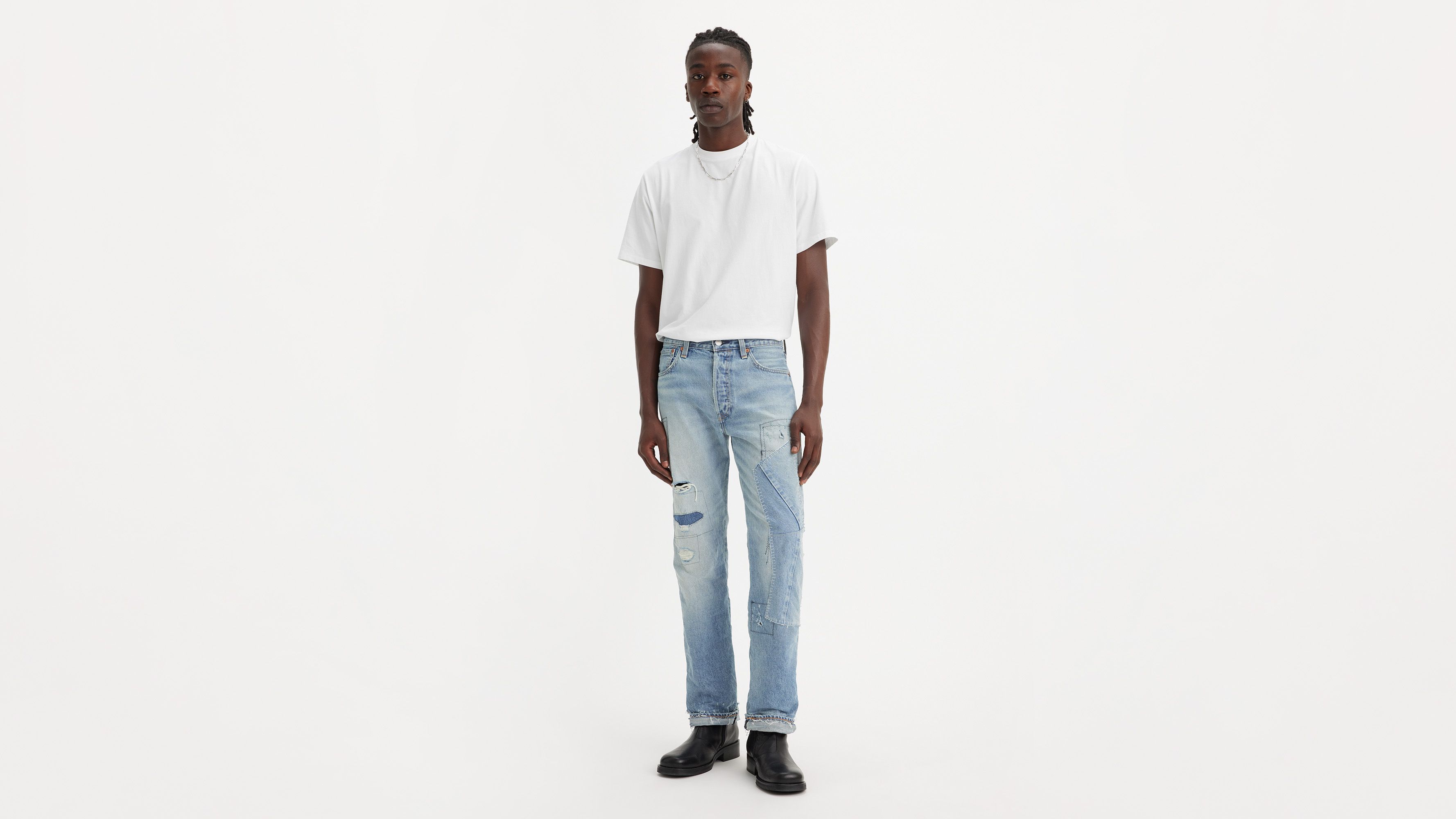 Levi's® jean 501® Original lisière selvedge - Happy To Be Here Destructed Hemp Selvedge - Bleu