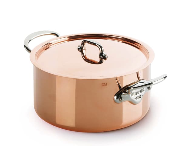 Mauviel Gryde med låg Copper/Steel