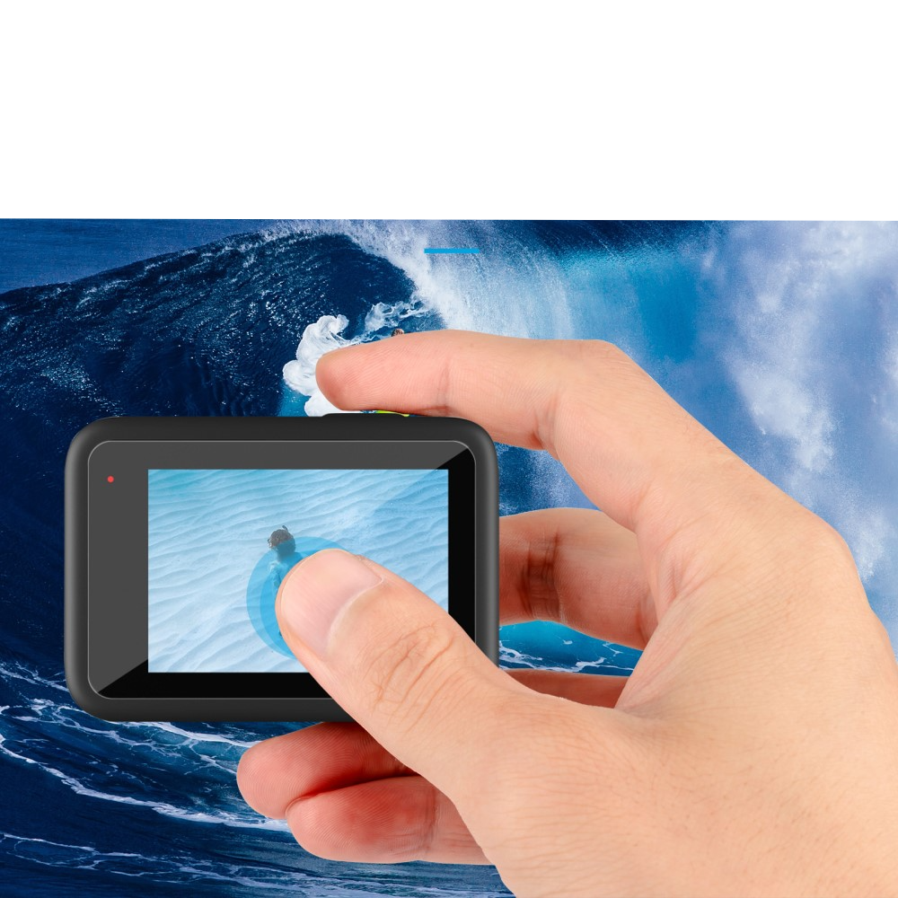 (3-tlg. Set) GoPro Hero 12 / 11 / 10 / 9 Black PET Display Schutzfolie (1x Kamera / 2x Display) - Transparent