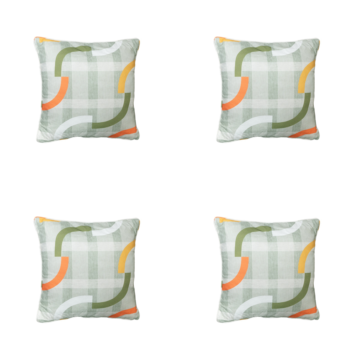 Madison Tess orange Sierkussen - Set van 4