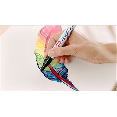 Edding 5100 - Marqueur acrylique - argent