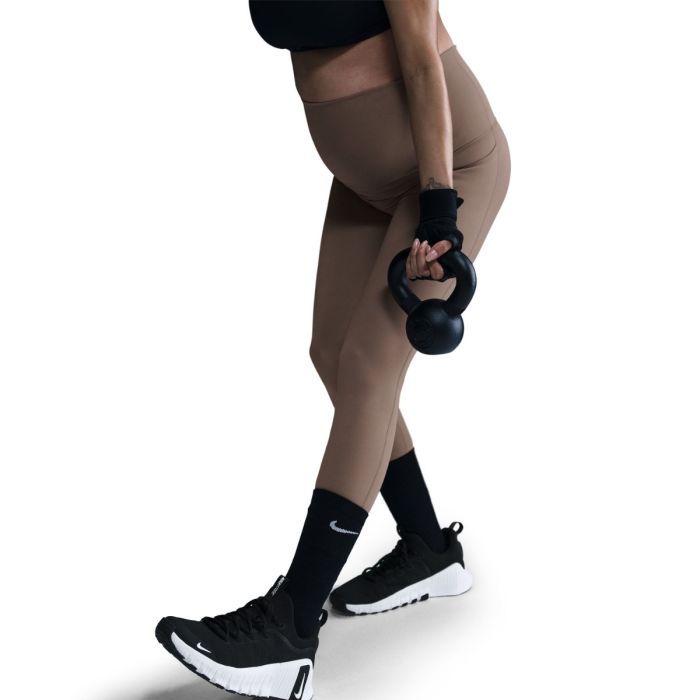 Nike Dame Lange tights One Maternity Tights Brun