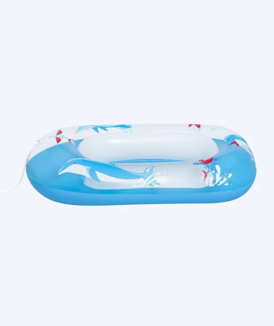 Bestway bademadras til baby - Floatin' Friends - Blå