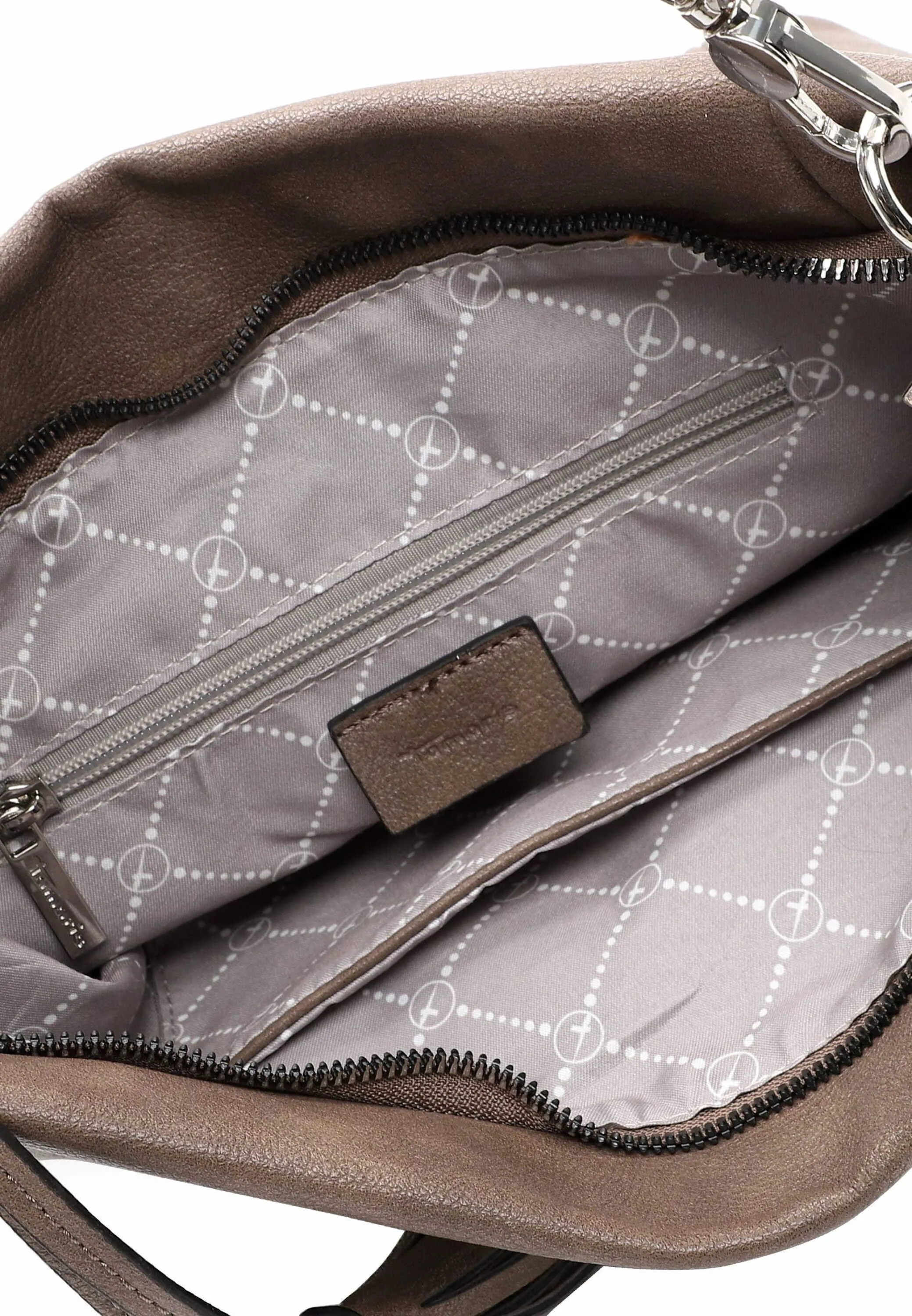 TAMARIS Beuteltasche Taupe Lederimitat
