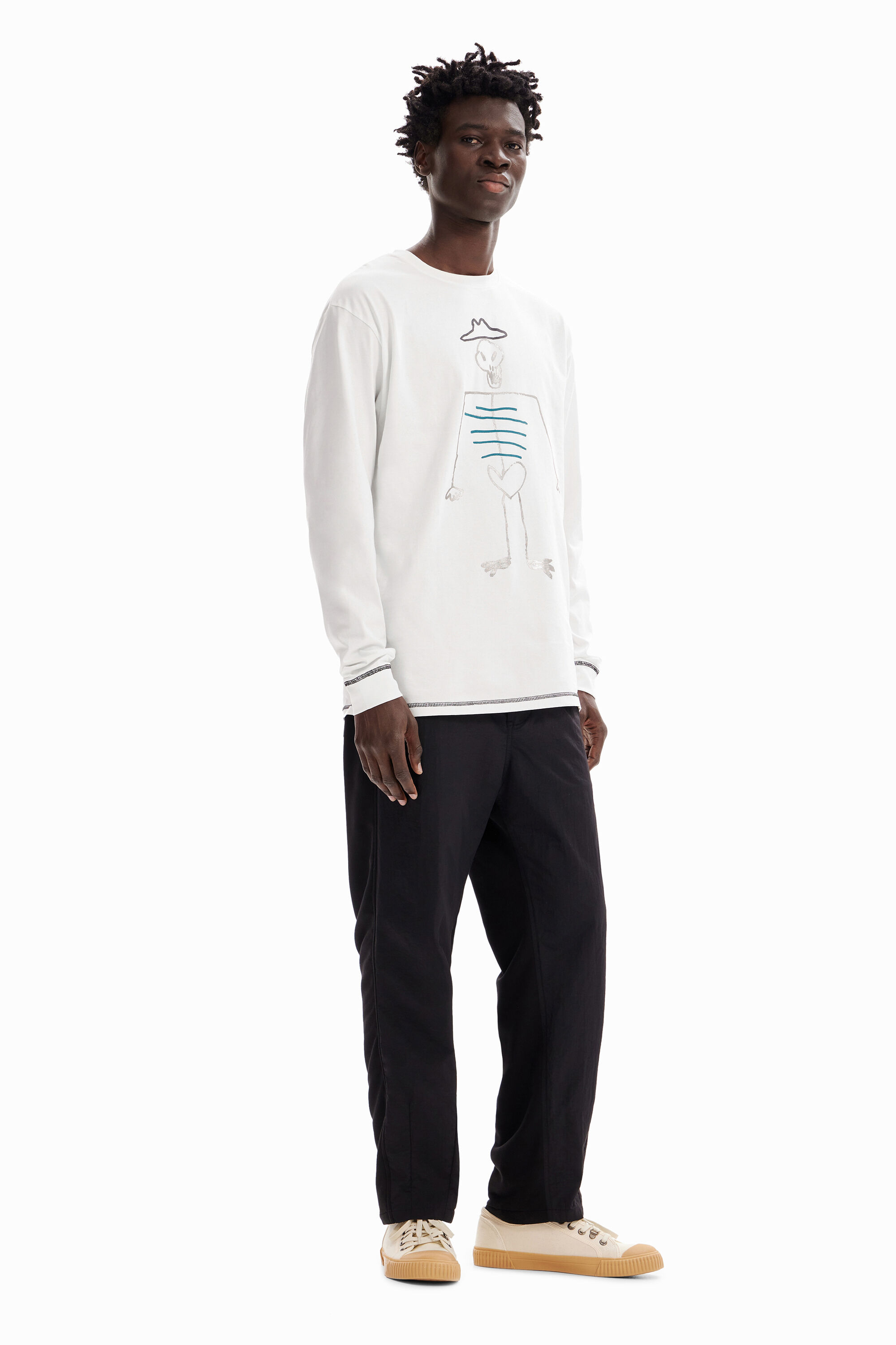 T-shirt oversize manches longues