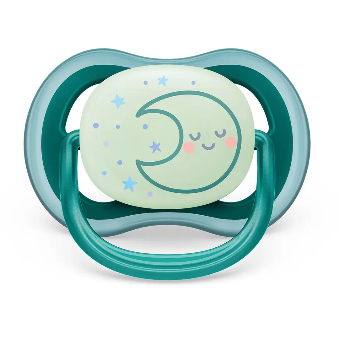 Philips Avent Suce Ultra Air Nighttime 6-18 mois Étoile Endormie  Lune (2)