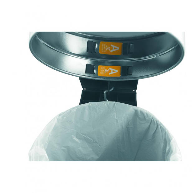 Brabantia PerfectFit afvalzak met trekbandsluiting code A, 3 liter, 20 stuks/rol - White