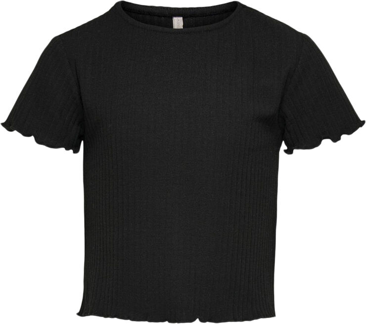 ONLY KOGNELLA S/S O-NECK TOP NOOS JRS Sort