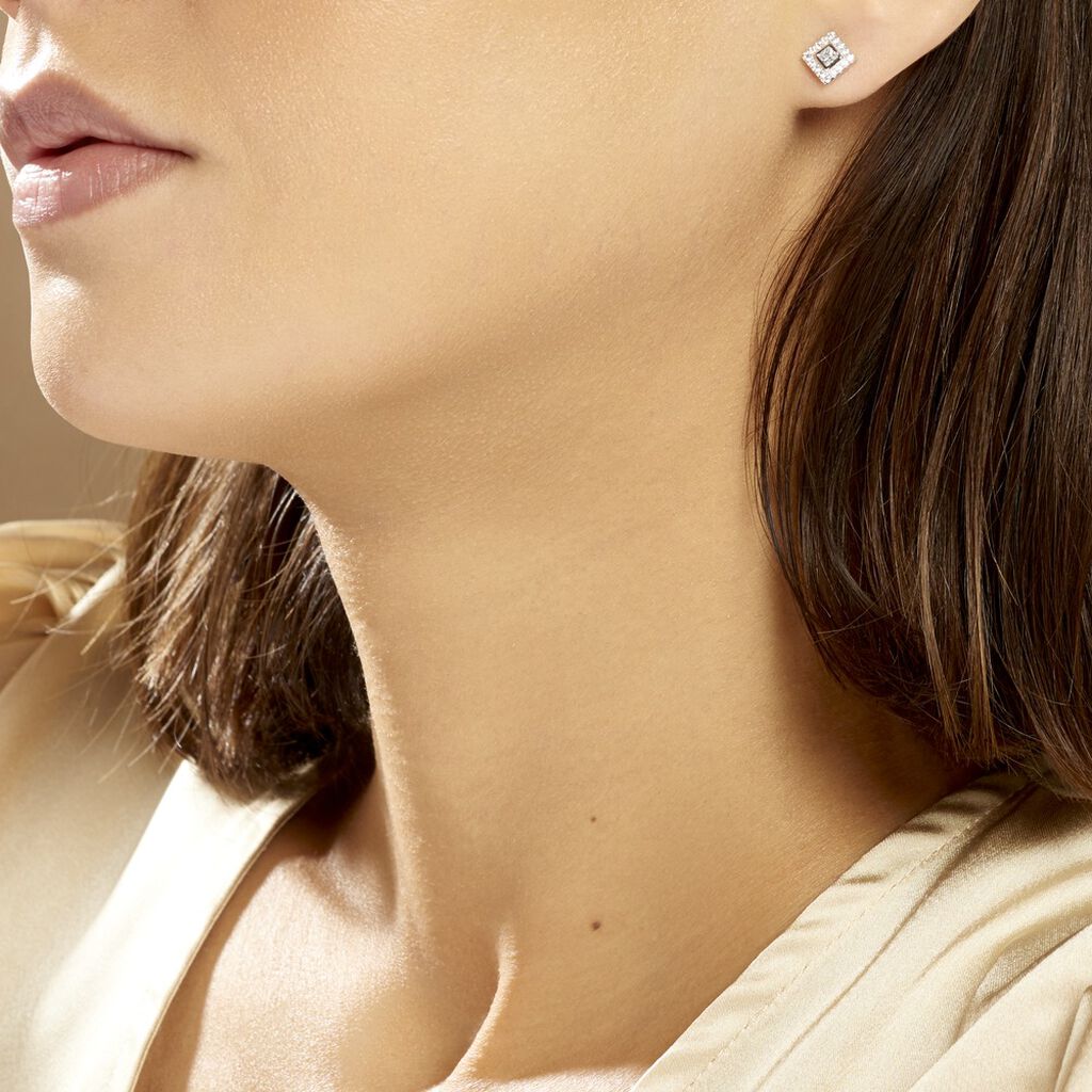 Boucles D'oreilles Pendantes Marie-elsa Argent  Oxyde De Zirconium