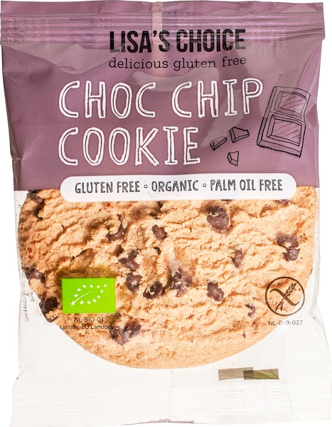 Lisa’s Choice Koek Chocolate Chip Glutenvrij (30 gr)