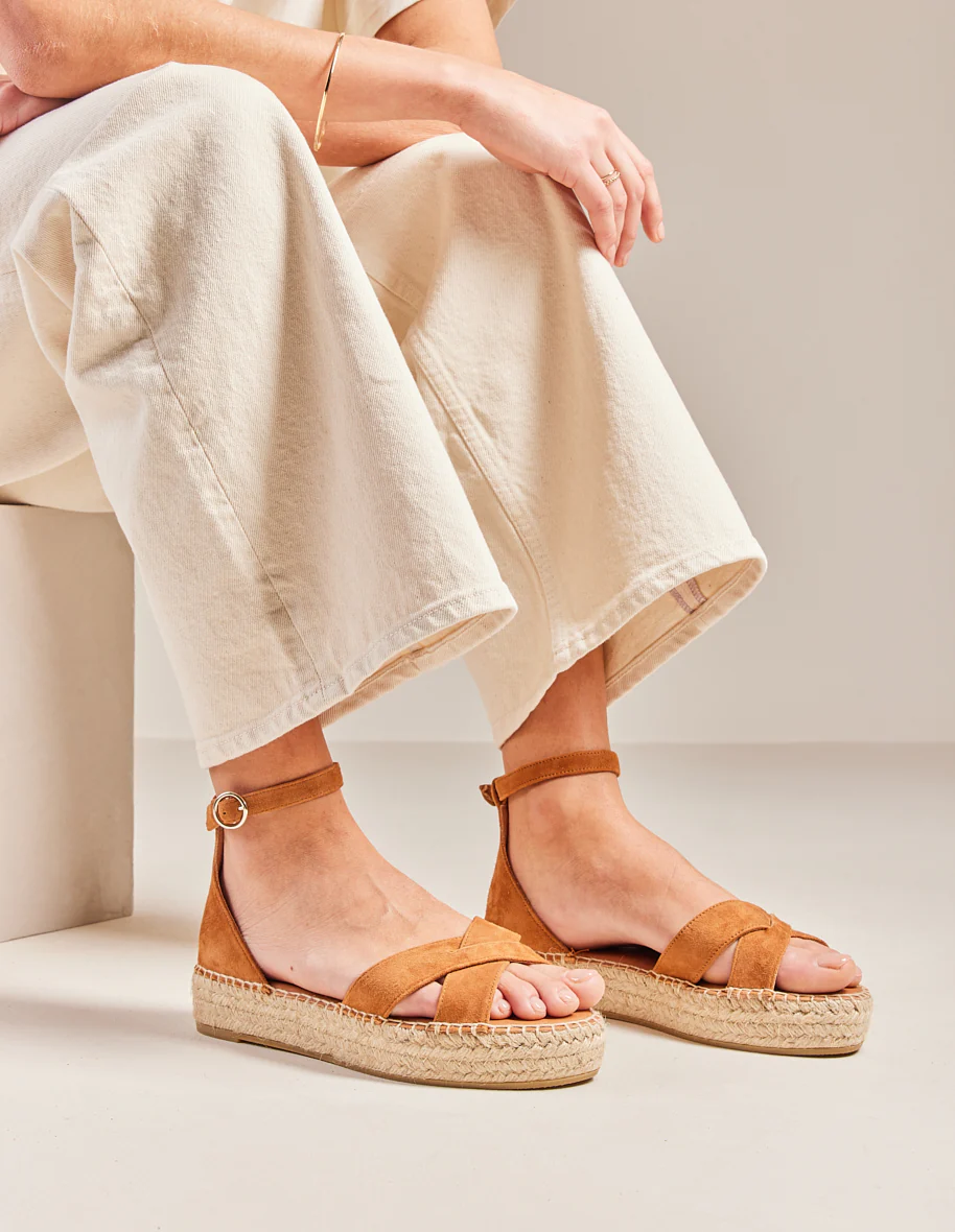 Espadrilles Catherine - Suède cognac