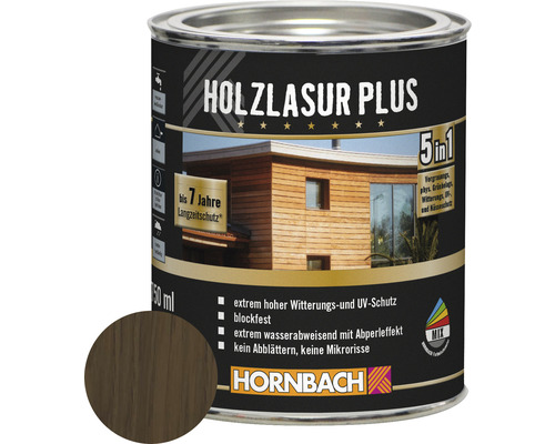 HORNBACH Houtbeits Plus walnoot 750 ml
