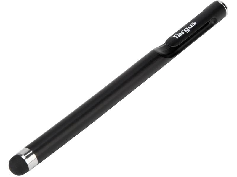 Targus Eingabestift Stylus Embedded Clip Schwarz Antimikrobieller glatter Stift für Smartphones und Touchscreens