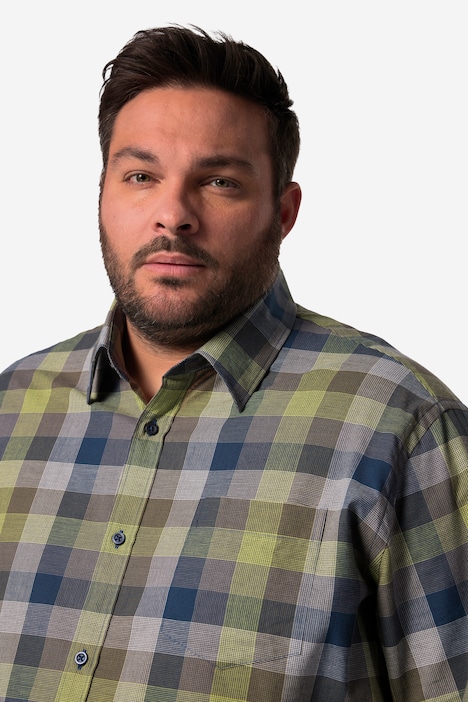 Men+ Karohemd, Langarm, Kentkragen, Comfort Fit, bis 8 XL
