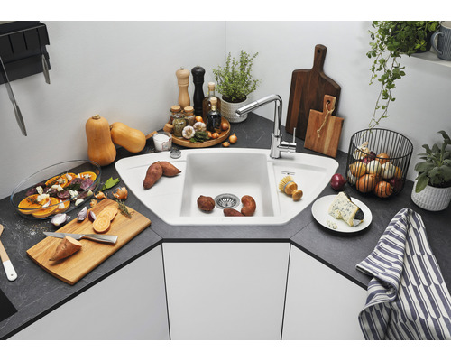 Blanco ZIA 9 E spoelbak, 930 x 510 mm, vulkanisch grijs, 527394