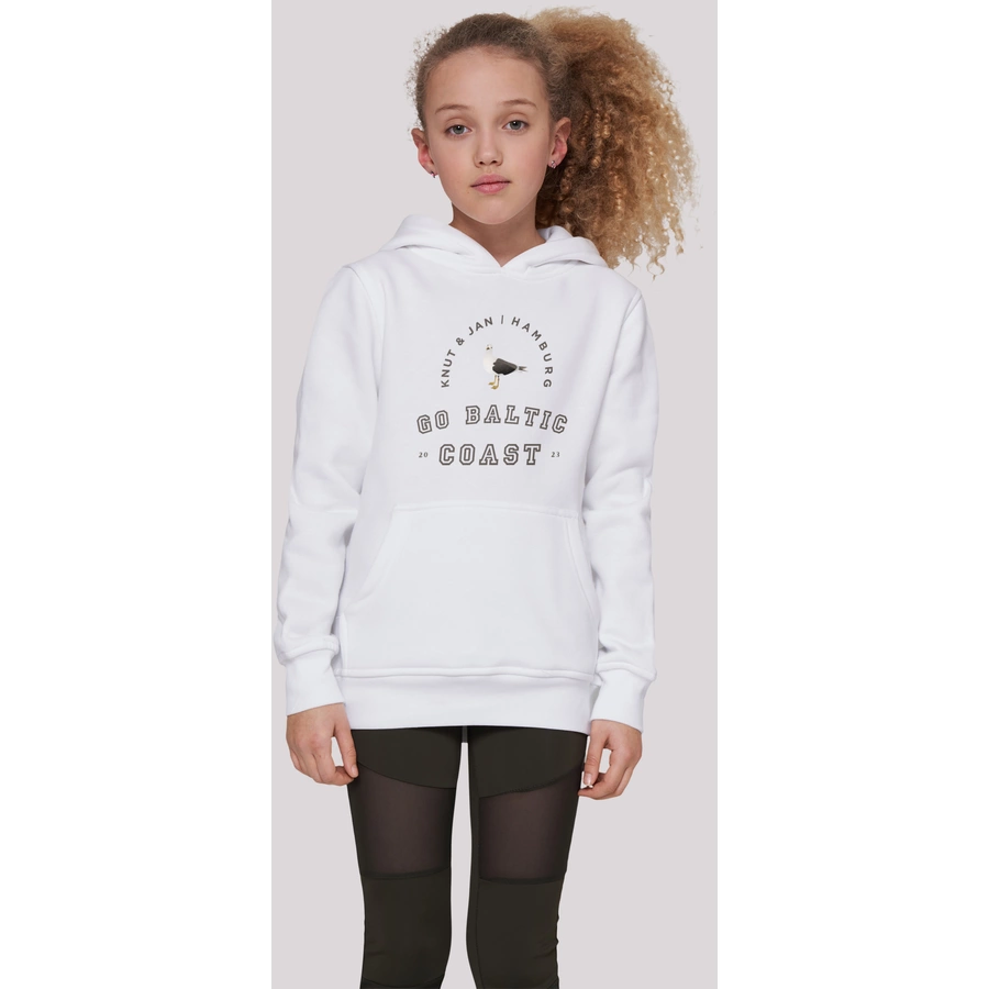 F4NT4STIC Hoodie Möwe Knut & Jan Hamburg weiß