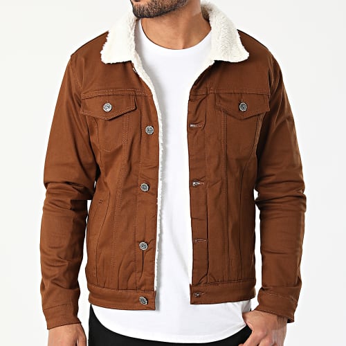 Veste Jean Col Mouton 7004 Marron