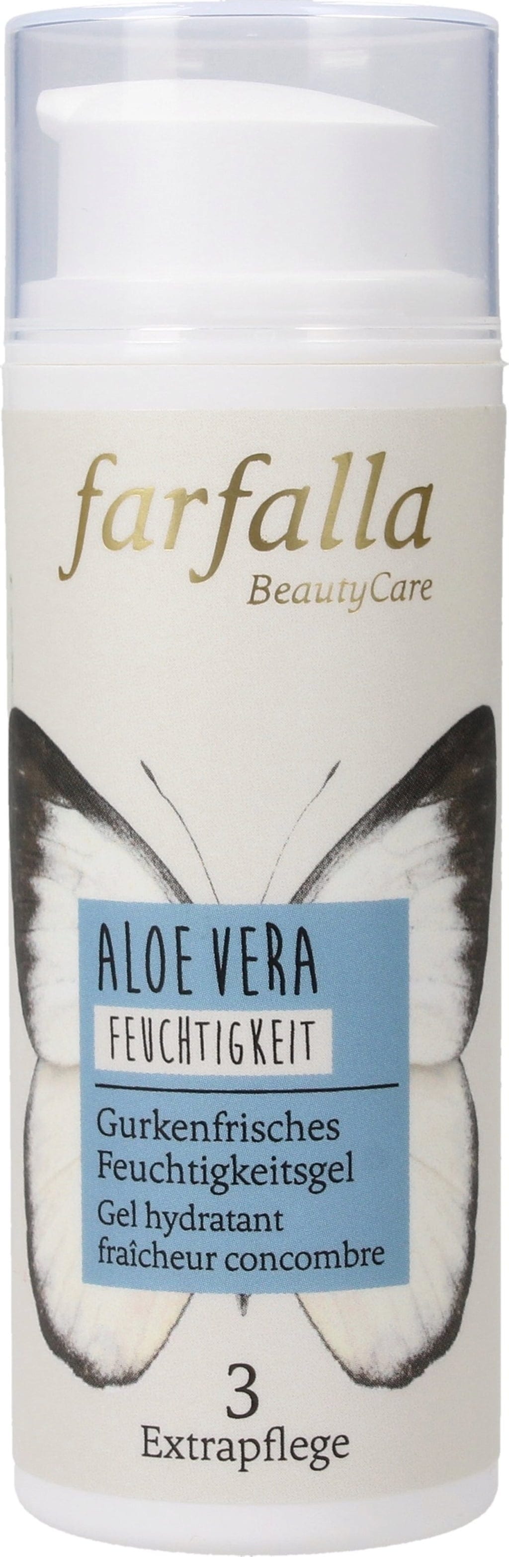 farfalla  Gurkenfrisches Feuchtigkeitsgel Aloe Vera, 50 ml
