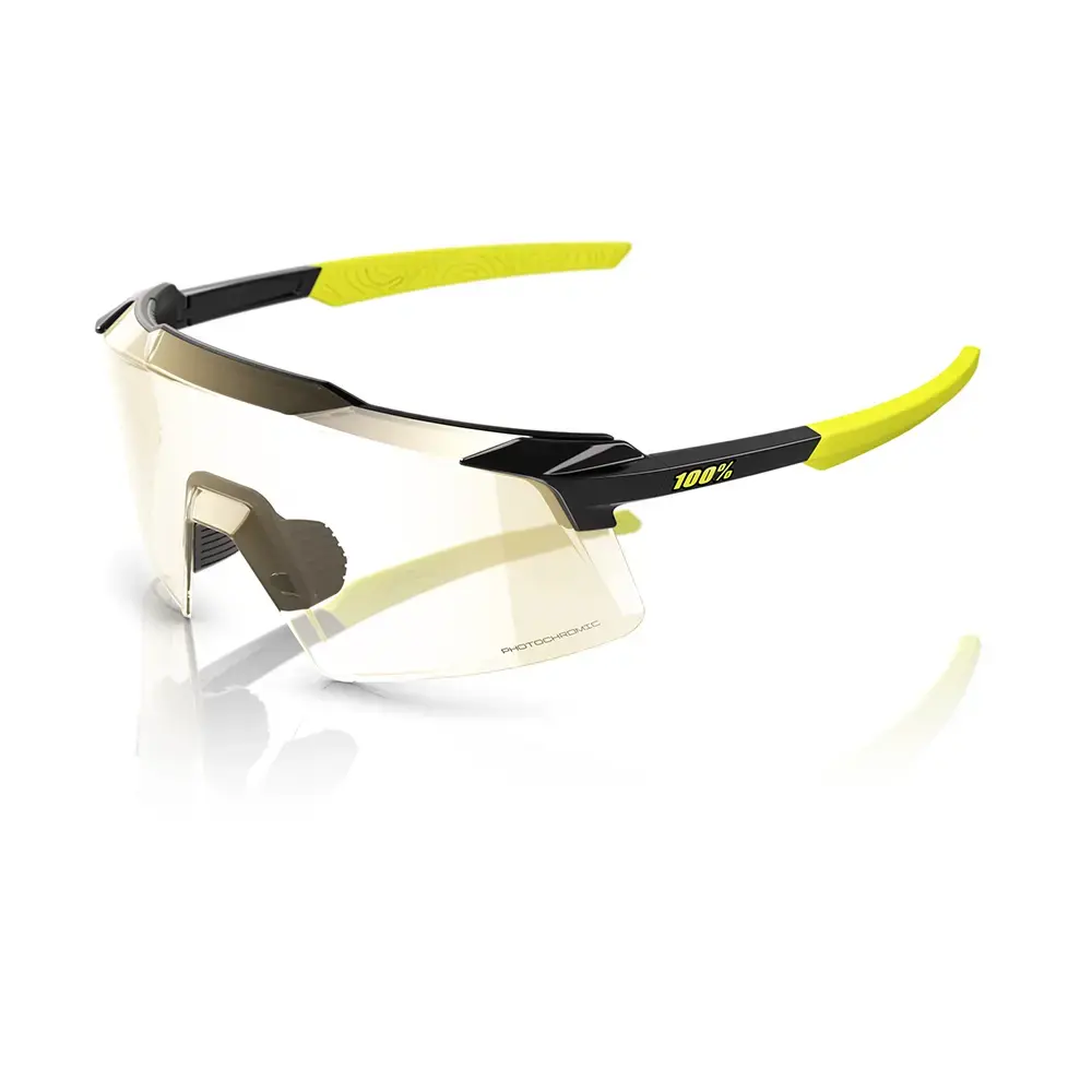 100% Aerocraft Sport Zonnebril Metallic Zwart met Photochromic Lens