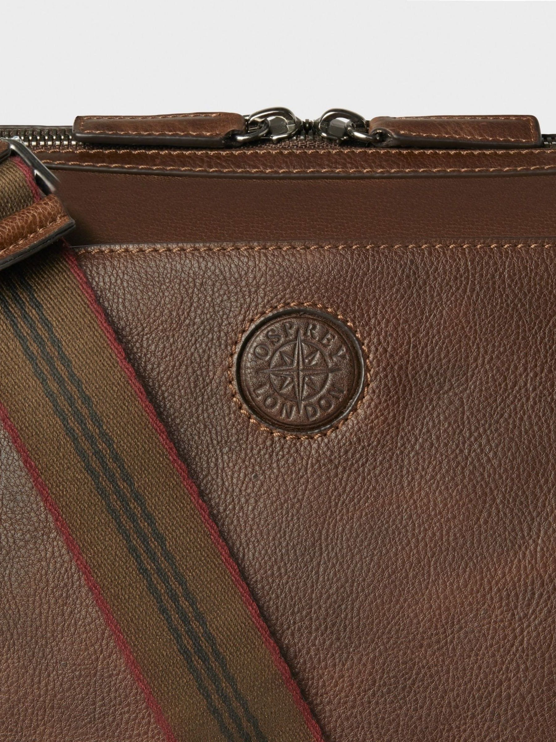 Osprey London - The Compass Stowaway bruine leren tas