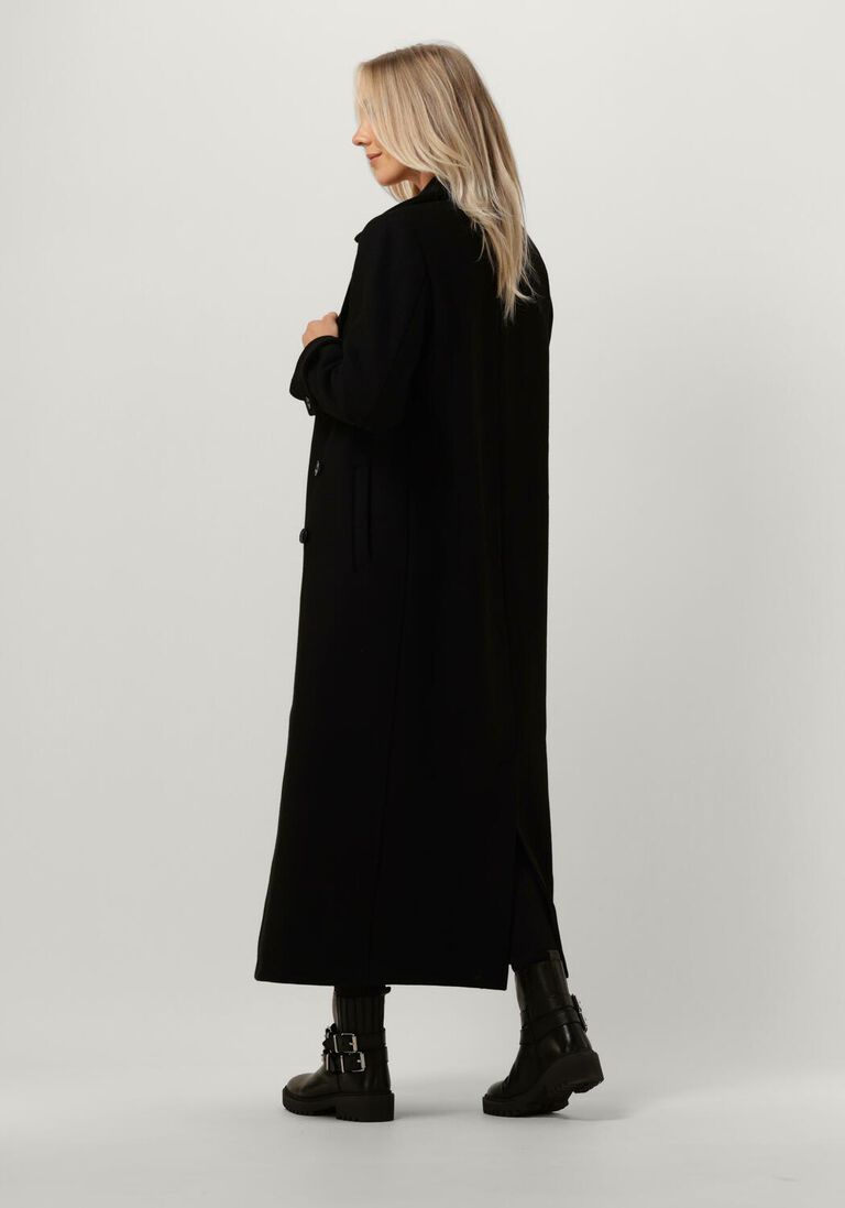 ANOTHER LABEL zwarte another label mantel sophia coat