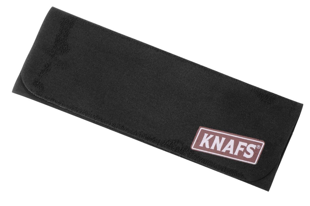 KNAFS Polishing Cloth KNAFS-00539 Black Suede Red Logo, poetsdoek