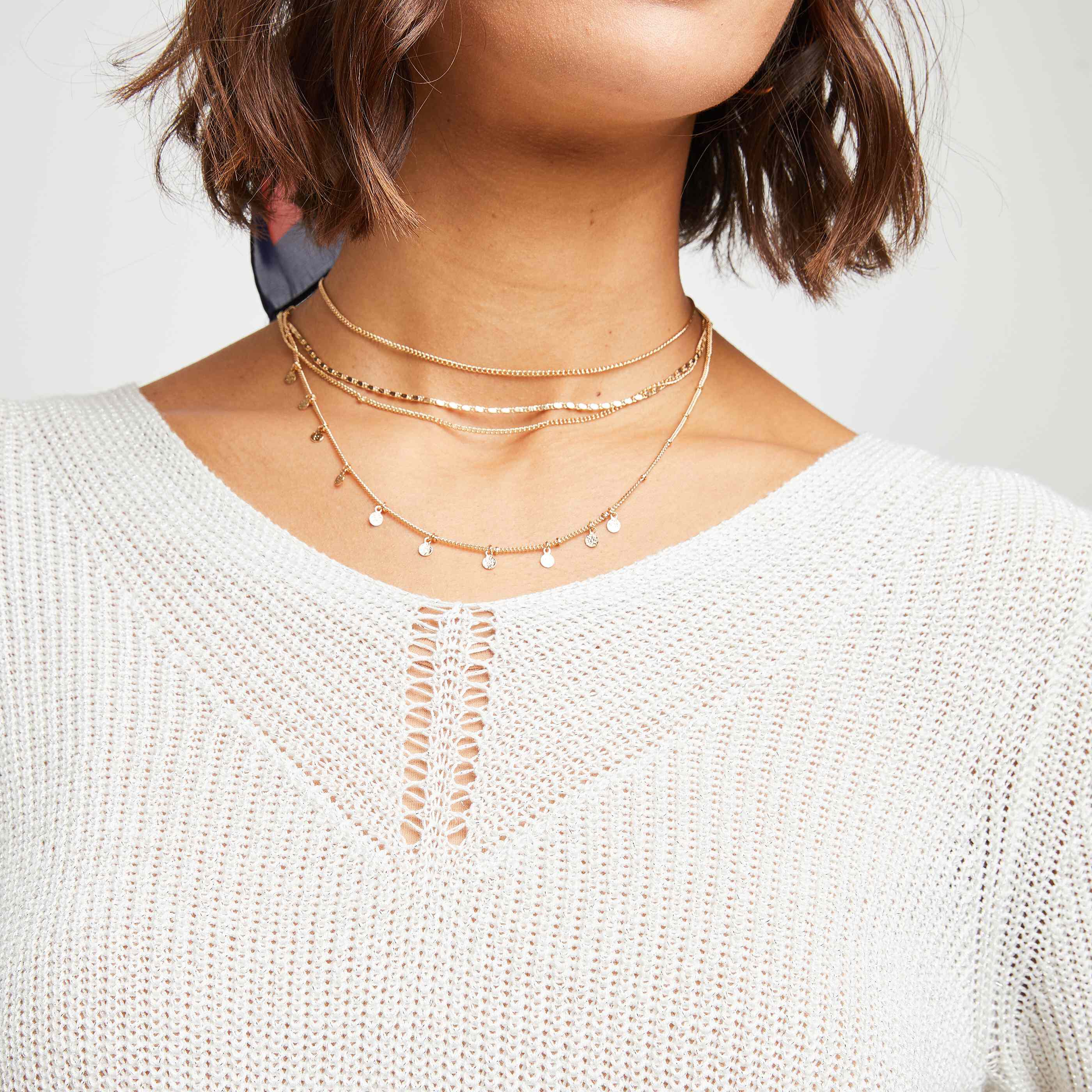 Pull maille femme - BLANC